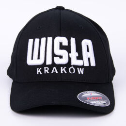 CZAPKA czarna "WISŁA KRAKÓW" FLEXFIT