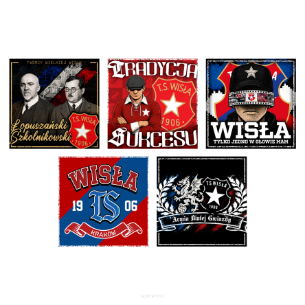 Vlepki 80 seria TS Wisła(pakiet 30 sztuk)