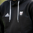 Bluza bawełniana z kapturem ADIDAS WIERNOŚĆ czarna WYPRZEDAŻ - 2