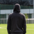 Bluza bawełniana z kapturem ADIDAS WIERNOŚĆ czarna WYPRZEDAŻ - 3