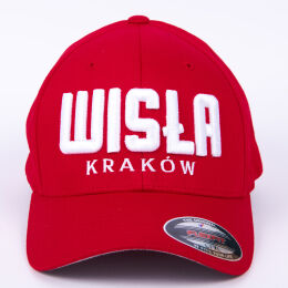 CZAPKA czerwona "WISŁA KRAKÓW" FLEXFIT