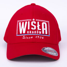 Czapka czerwona "Wisła Since 1906" FLEXFIT