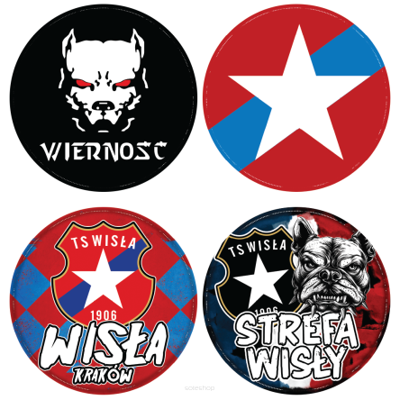GIGA vlepki 58 seria TS Wisła(pakiet 4 sztuk)