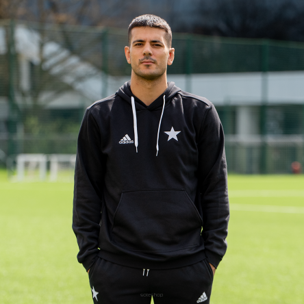 Bluza bawełniana z kapturem ADIDAS GWIAZDA czarna WYPRZEDAŻ