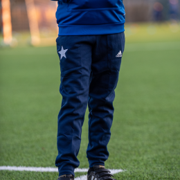 Spodnie dziecięce ADIDAS bawełniane GWIAZDA granatowe