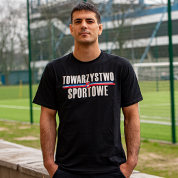 Koszulka czarna "TOWARZYSTWO SPORTOWE"