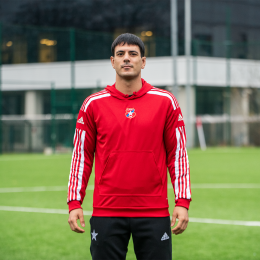 Bluza z kapturem ADIDAS czerwona TS WISŁA
